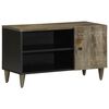 vidaXL TV Cabinet Light Grey 80x31,5x46 cm Solid Wood Mango