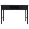 vidaXL Writing Desk Black 108x45x76 cm Solid Wood Paulownia