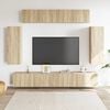 vidaXL 6 Piece TV Cabinet Set Sonoma Oak Engineered Wood