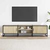 vidaXL TV Cabinet Sonoma Oak 160x35x41 cm Engineered Wood and Metal