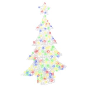 vidaXL Christmas Tree with 100 LEDs Multicolour 120 cm Acrylic