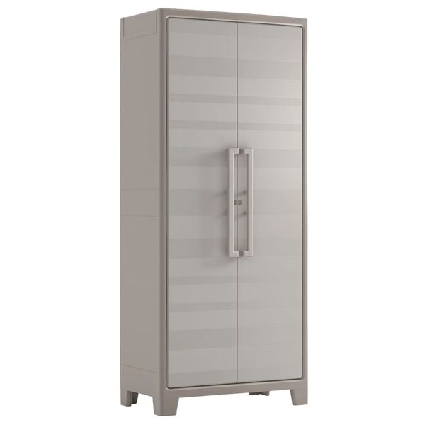 Keter Multipurpose Storage Cabinet Gulliver Beige and Brown 182 cm