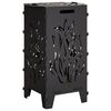 vidaXL Fire Pit Black 47 x 38 x 75 cm Steel