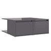 vidaXL Coffee Table High Gloss Grey 80x80x31 cm Engineered Wood