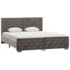 vidaXL Bed Frame without Mattress Grey Velvet 140x200cm