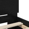 vidaXL Bed Frame with Headboard Black Oak 140 x 190 cm Engineered Wood