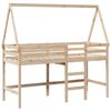 vidaXL Loft Bed with Ladder and Roof without Mattress 80x200 cm