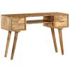 vidaXL Writing Desk Solid Mango Wood 115x47x76 cm