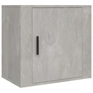 vidaXL Wall-mounted Bedside Cabinet Concrete Grey 50x30x47 cm