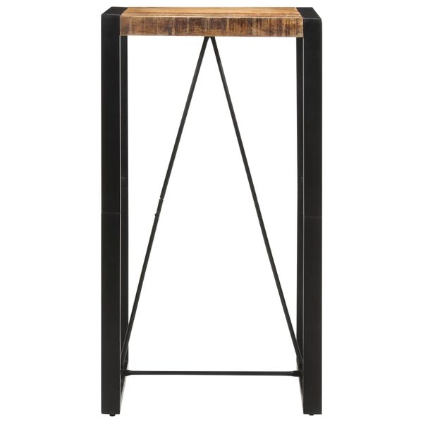 vidaXL Bar Table 60x55x110 cm Solid Rough Wood Mango