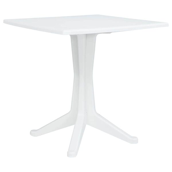 vidaXL Garden Table White 70 x 70 x 71.7 cm Plastic