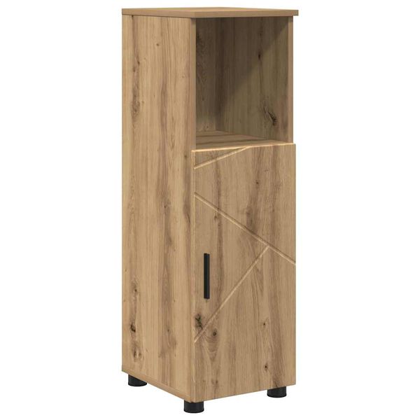 vidaXL Bathroom Cabinet with Storage Artisan Oak 30 x 35 x 95 cm
