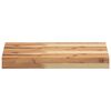 vidaXL Floating Shelves 2 pcs 40x30x4 cm Oil Finished Solid Wood Acacia