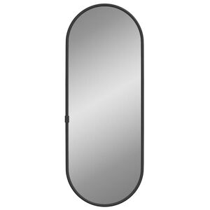 vidaXL Wall Mirror Black 40x15 cm Oval