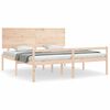 vidaXL Senior Bed without Mattress Super King Size Solid Wood