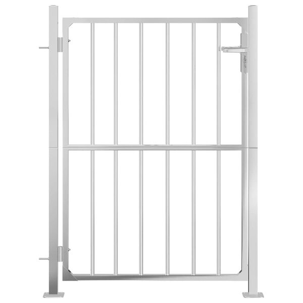 vidaXL Garden Gate 100x120 cm Stainless Steel