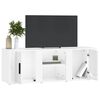 vidaXL TV Cabinet High Gloss White 100x31.5x35 cm Engineered Wood
