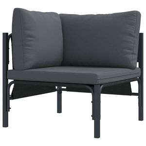 vidaXL Outdoor Furniture with Cushion Anthracite 80 x 80 x 71 cm Steel