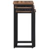 vidaXL Nesting Coffee Tables 3 pcs Solid Wood Teak