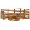 vidaXL Outdoor Sofa Set 5 pcs Natural Polyester