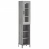 vidaXL Highboard Grey Sonoma 34,5x34x180 cm Engineered Wood