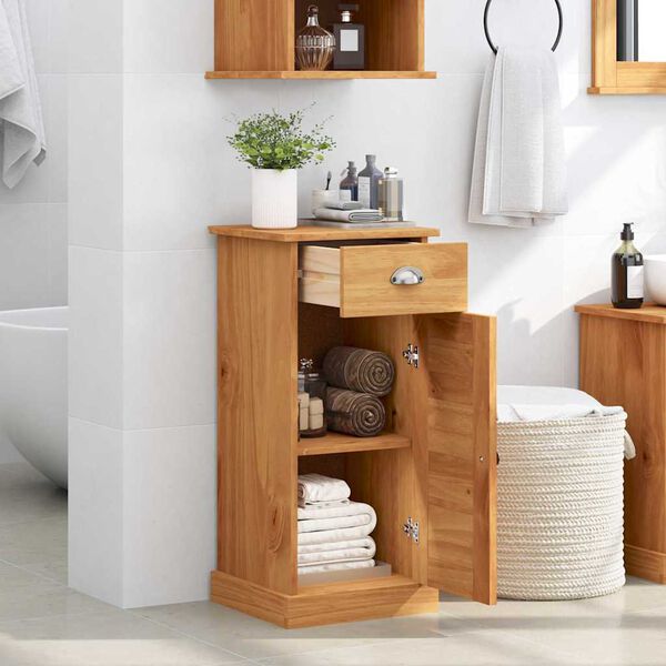 vidaXL Bathroom Cabinet VIGO Brown and Honey Brown 37.5 x 34 x 80 cm