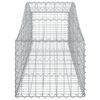 vidaXL Arched Gabion Baskets 40 pcs 200x50x40/60 cm Galvanised Iron
