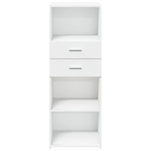 vidaXL Highboard White 45x42.5x124 cm Engineered Wood
