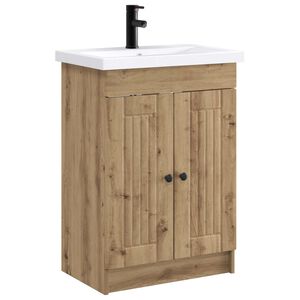 vidaXL Bathroom Furniture Set Artisan Oak 78.5 x 37.5 x 81 cm