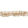 vidaXL Outdoor Sofa Set 9 pcs White Solid Acacia Wood