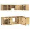 vidaXL Cabinet with Drawer SKI 10 pcs Honey Brown Solid Pine Wood