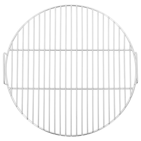 vidaXL BBQ Grill Grate with Handles Round &Oslash;44.5 cm 304 Stainless Steel