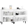vidaXL Sideboards 2 pcs High Gloss White 60x35x70 cm Engineered Wood