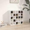 vidaXL Wine Cabinet White 56x25x56 cm Solid Wood Pine