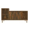 vidaXL TV Cabinet Smoked Oak 100x35x55 cm Engineered Wood