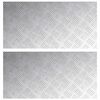 vidaXL Stair Tread 2 pcs 80 x 40 cm Silver Aluminium Rectangular