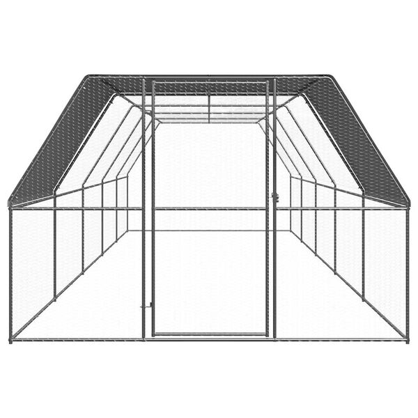 vidaXL Chicken Cage 3x10x2 m Galvanised Steel