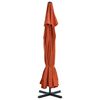 vidaXL Garden Parasol with Aluminium Pole 500 cm Terracotta