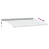 vidaXL Automatic Retractable Awning Anthracite&White 500x350 cm