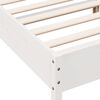 vidaXL Bed Frame without Mattress White 140x200 cm Solid Wood Pine