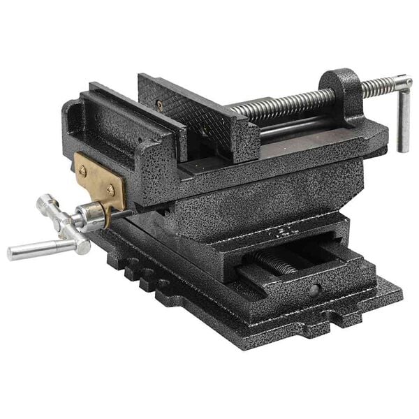 vidaXL Manually Operated Cross Slide Drill Press Vice 150 mm