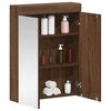 vidaXL Bathroom Mirror Cabinet TULUM Brown Oak 60 x 16.5 x 78 cm