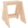 vidaXL Stools 2 pcs 40x40x45 cm Solid Wood Pine