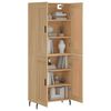 vidaXL Highboard Sonoma Oak 69.5x34x180 cm Engineered Wood