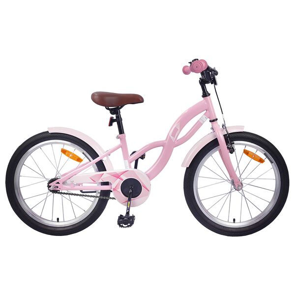 vidaXL Kids Bike 18'' for 5-7 Years Old Light Pink