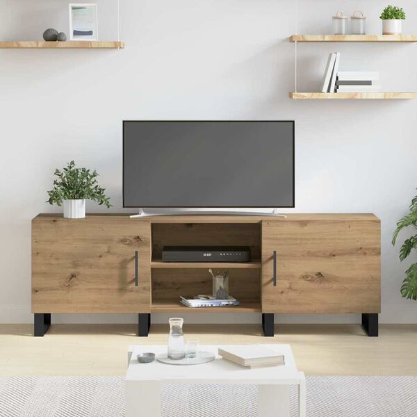 vidaXL TV Cabinet Artisan Oak 150 x 30 x 50 cm Engineered Wood