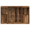 vidaXL LED Sideboard Old Wood 163 x 37 x 100 cm Engineered Wood