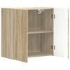vidaXL Wall-mounted 6 pcs Sonoma Oak