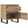 vidaXL Bedside Cabinets 2 pcs Artisan Oak 40x35x50 cm Engineered Wood