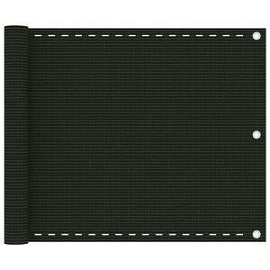 vidaXL Balcony Screen Dark Green 75x300 cm HDPE